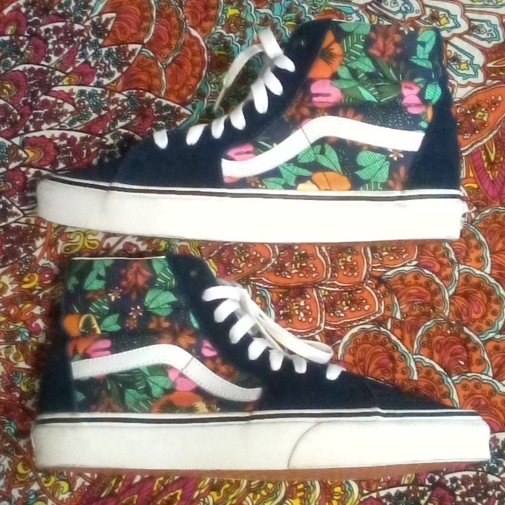 Vans Multicolor Floral High-Top Sneakers